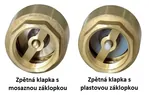 Porovnani plast. a mosaz. zp. klapky